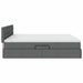 Pat cu storage Gri închis 200 x 200 cm Piele artificială - WALTI WALTI
