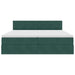 Pat cu storage cu saltea cu headboard Verde închis 90 x 200 cm - WALTI WALTI