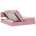 Pat cu storage cu saltea cu headboard Roz 90 x 200 cm - WALTI WALTI