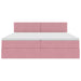 Pat cu storage cu saltea cu headboard Roz 90 x 200 cm - WALTI WALTI
