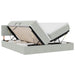 Pat cu storage cu saltea cu headboard Gri deschis 100 x 200 cm - WALTI WALTI