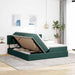 Pat cu storage cu saltea cu headboard Verde închis 100 x 200 cm - WALTI WALTI