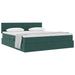 Pat cu storage cu saltea cu headboard Verde închis 100 x 200 cm - WALTI WALTI