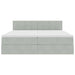 Pat cu storage cu saltea cu headboard Gri deschis 90 x 200 cm - WALTI WALTI