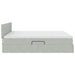 Pat cu storage cu saltea cu headboard Gri deschis 90 x 200 cm - WALTI WALTI