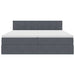 Pat cu storage cu saltea cu headboard Gri închis 90 x 200 cm - WALTI WALTI
