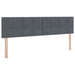 Pat cu storage cu saltea cu headboard Gri închis 90 x 200 cm - WALTI WALTI
