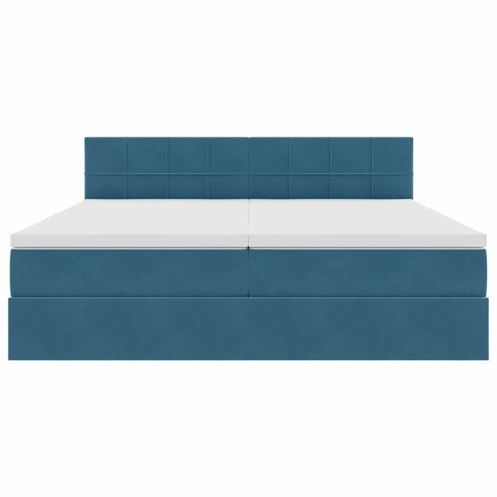 Pat cu storage cu saltea Albastru închis 90 x 200 cm - WALTI WALTI