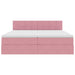 Pat cu storage cu saltea cu headboard Roz 90 x 200 cm - WALTI WALTI