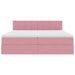 Pat cu storage cu saltea cu headboard Roz 100 x 200 cm - WALTI WALTI