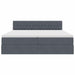 Pat cu storage cu saltea cu headboard Gri închis 90 x 200 cm - WALTI WALTI