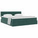 Pat cu storage cu saltea cu headboard Verde închis 90 x 200 cm - WALTI WALTI