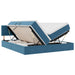Pat cu storage cu saltea Albastru închis 90 x 200 cm - WALTI WALTI