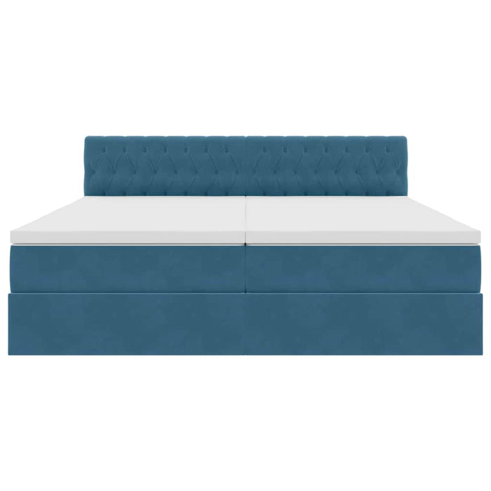 Pat cu storage cu saltea Albastru închis 90 x 200 cm - WALTI WALTI
