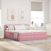 Pat cu storage cu saltea cu headboard Roz 90 x 200 cm - WALTI WALTI