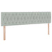 Pat cu storage cu saltea cu headboard Gri deschis 100 x 200 cm - WALTI WALTI