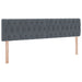 Pat cu storage cu saltea cu headboard Gri închis 100 x 200 cm - WALTI WALTI