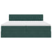 Pat cu storage cu saltea cu headboard Verde închis 100 x 200 cm - WALTI WALTI