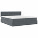 Pat cu storage cu saltea cu headboard Gri închis 90 x 200 cm - WALTI WALTI