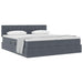 Pat cu storage cu saltea cu headboard Gri închis 100 x 200 cm - WALTI WALTI