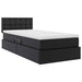 Pat cu saltea și LED cu led Negru 90 x 200 cm Piele artificială - WALTI WALTI