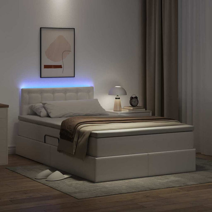 Pat cu lumini cu bandă LED Alb pur 120 x 200 cm PVC - WALTI WALTI