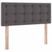 Pat cu lumini cu bandă LED cu headboard Gri 120 x 200 cm PVC - WALTI WALTI