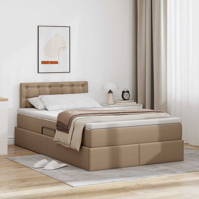 Pat cu lumini cu bandă LED Cappuccino 120 x 200 cm PVC - WALTI WALTI