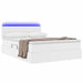 Pat cu lumini cu bandă LED Alb pur 140 x 190 cm PVC - WALTI WALTI