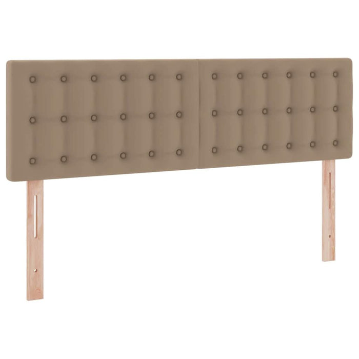 Pat cu lumini cu bandă LED Cappuccino 140 x 190 cm PVC - WALTI WALTI