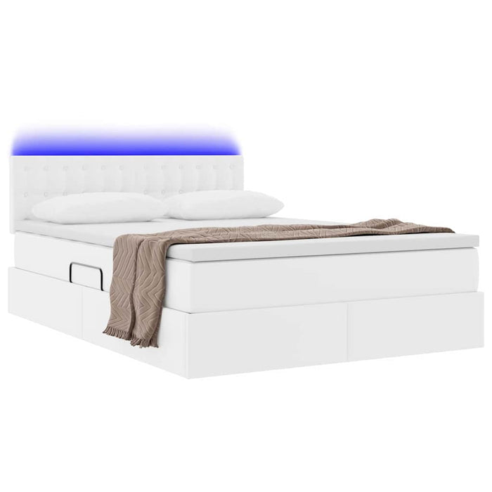 Pat cu lumini cu bandă LED Alb pur 140 x 200 cm PVC - WALTI WALTI