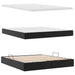Pat cu lumini cu bandă LED cu headboard Negru 160 x 200 cm PVC - WALTI WALTI