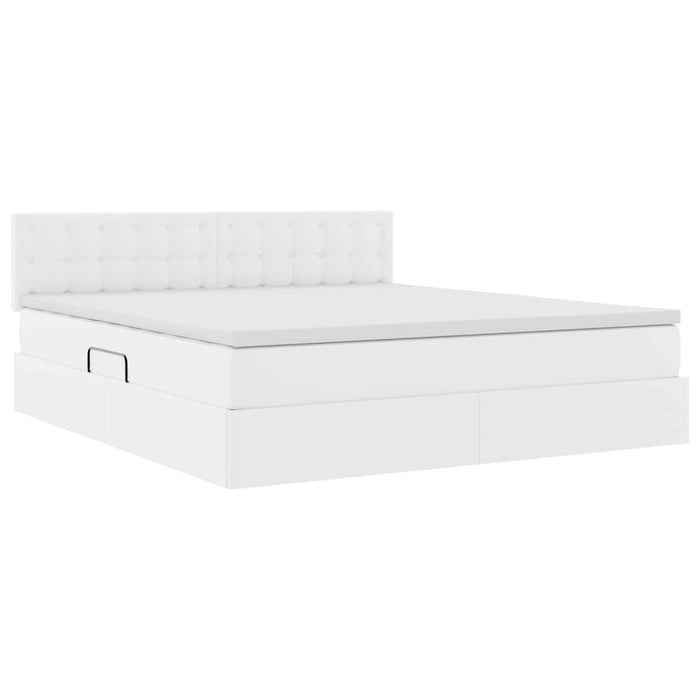 Pat cu lumini cu bandă LED Alb pur 180 x 200 cm PVC - WALTI WALTI