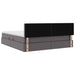 Pat cu lumini cu bandă LED cu headboard Gri 180 x 200 cm PVC - WALTI WALTI