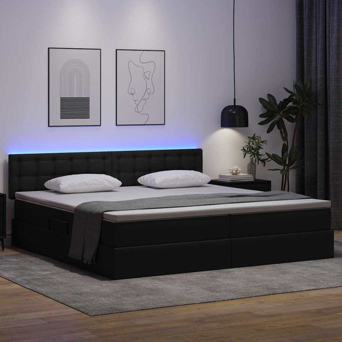 Pat cu lumini cu bandă LED Gri deschis 200 x 200 cm PVC - WALTI WALTI
