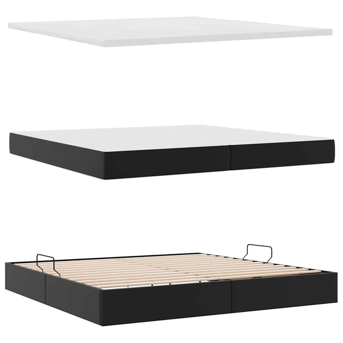 Pat cu lumini cu bandă LED Gri deschis 200 x 200 cm PVC - WALTI WALTI