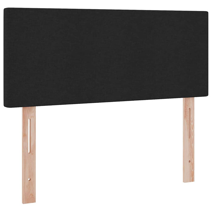 Pat cu saltea și LED cu saltea Negru 120 x 190 cm Poliester - WALTI WALTI