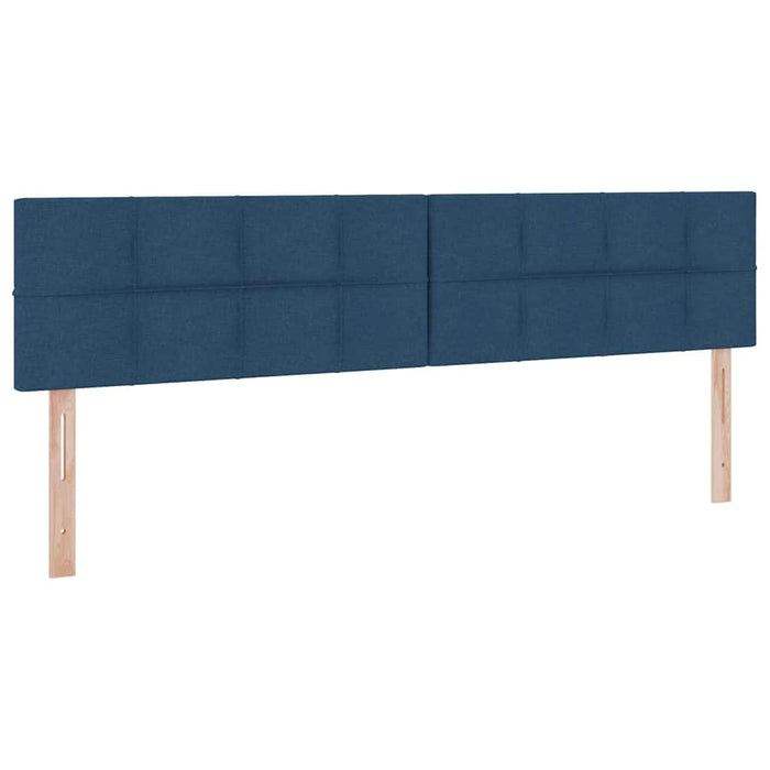 Pat cu saltea și LED cu saltea albastru 200 x 200 cm țesătură - WALTI WALTI