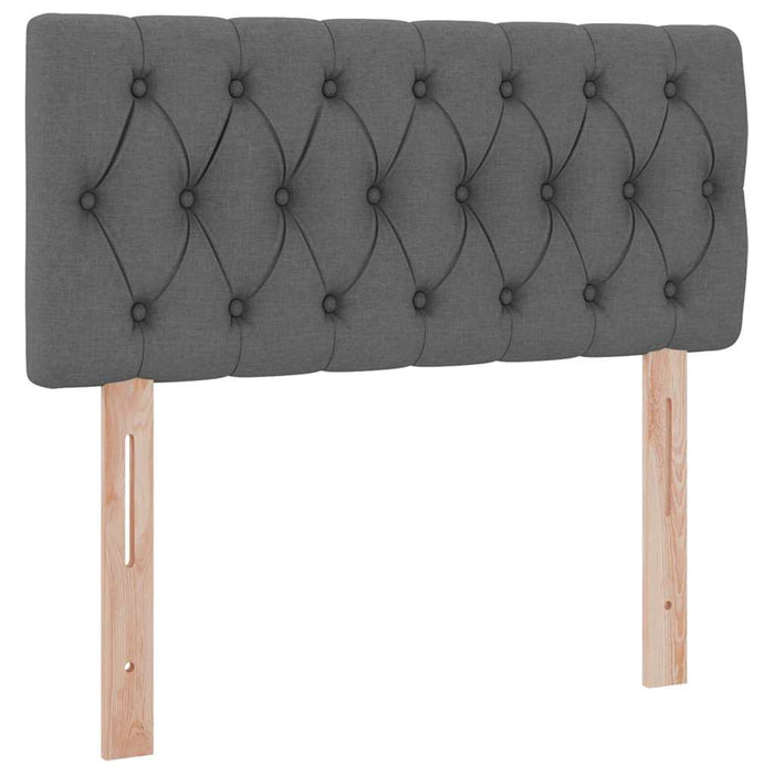 Pat cu saltea și LED cu saltea Gri închis 90 x 190 cm țesătură - WALTI WALTI