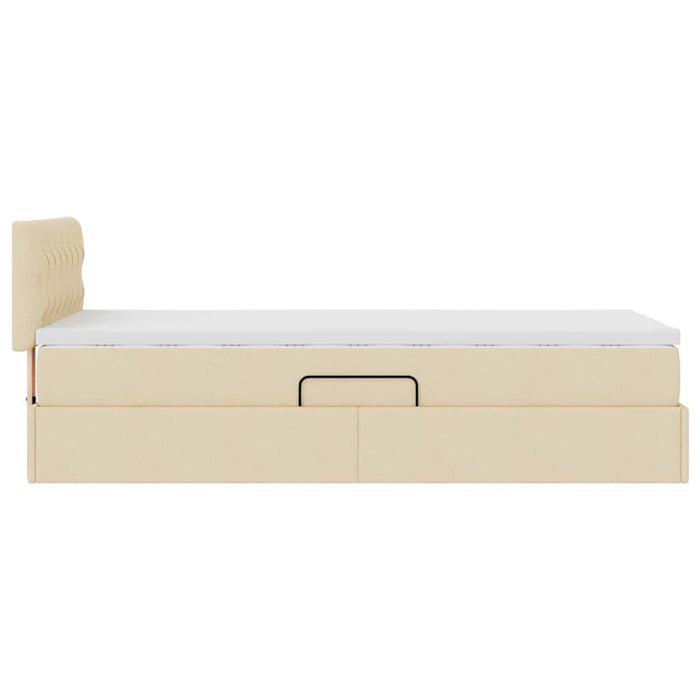 Pat cu saltea și LED cu saltea Creme 90 x 190 cm țesătură - WALTI WALTI