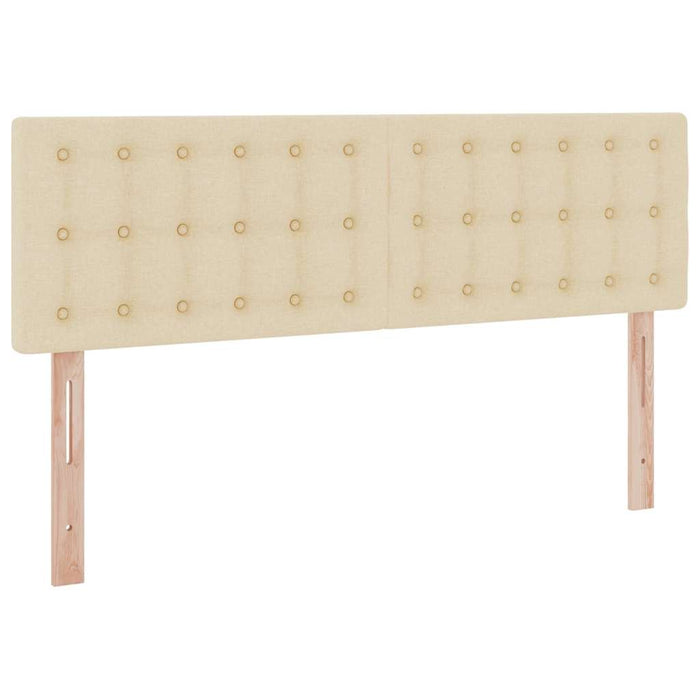 Pat cu saltea și LED cu saltea Creme 140 x 200 cm țesătură - WALTI WALTI