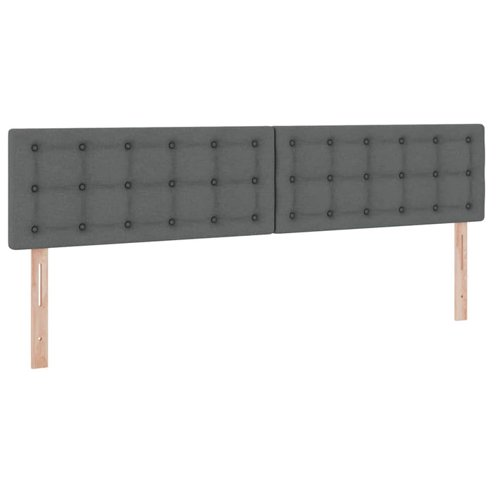 Pat cu lumini cu bandă LED Gri închis 200 x 200 cm țesătură - WALTI WALTI