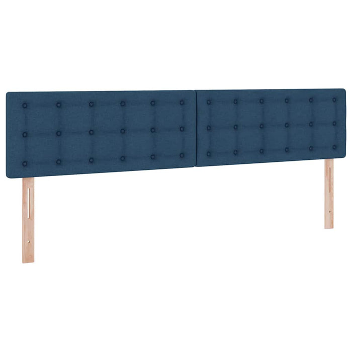 Pat cu saltea și LED cu saltea albastru 200 x 200 cm țesătură - WALTI WALTI