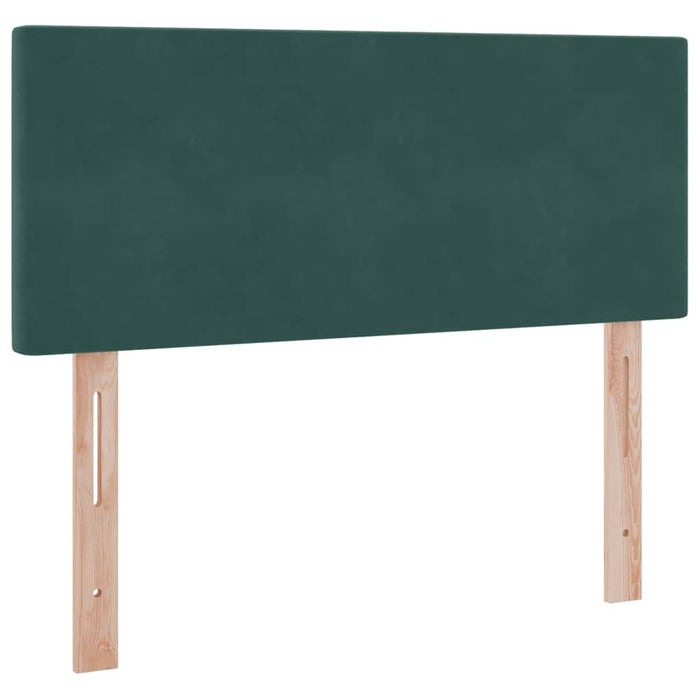 Pat cu lumini cu bandă LED Verde închis 120 x 200 cm Catifea - WALTI WALTI