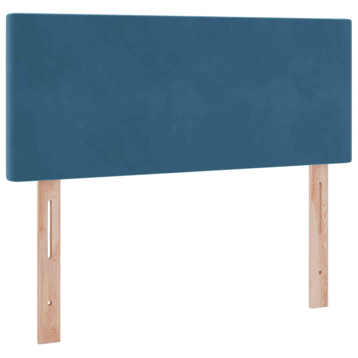 Pat cu lumini cu bandă LED Albastru închis 120 x 200 cm Catifea - WALTI WALTI