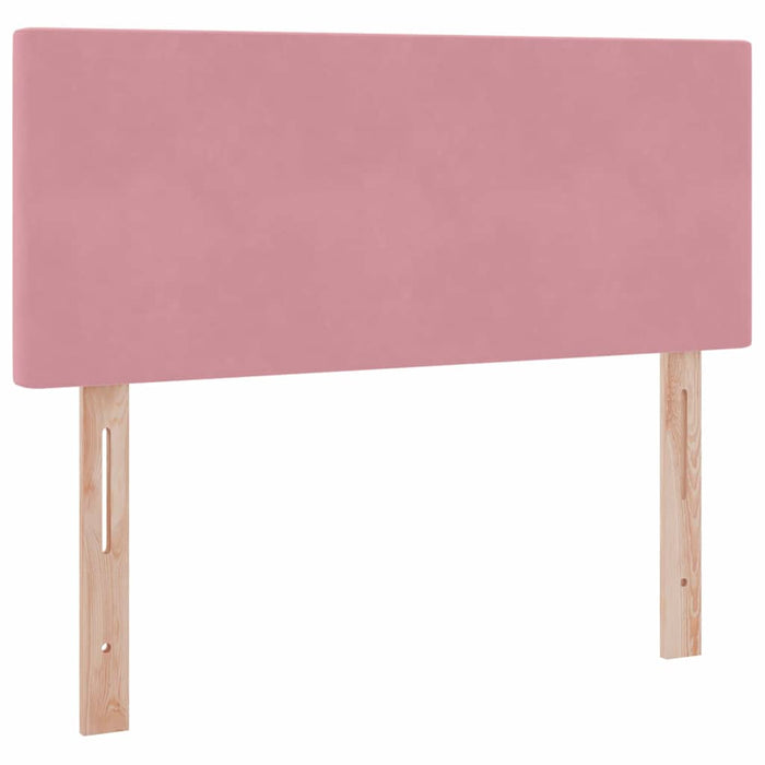 Pat cu saltea și LED cu saltea Roz 120 x 200 cm Catifea - WALTI WALTI