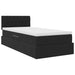 Pat cu saltea și LED cu saltea cu led Negru 90 x 200 cm Catifea - WALTI WALTI