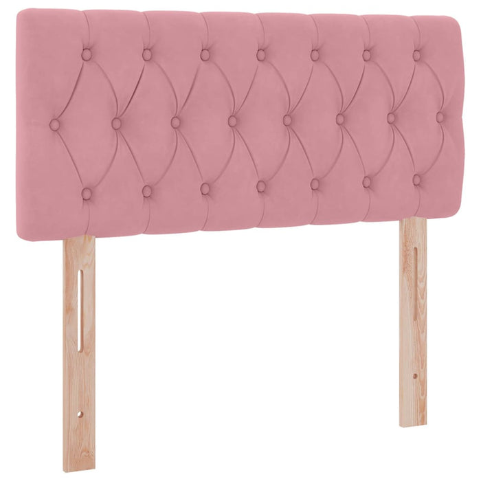 Pat cu saltea și LED cu saltea cu led Roz 100 x 200 cm Catifea - WALTI WALTI