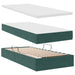 Pat cu saltea și LED cu saltea Verde închis 90 x 200 cm Catifea - WALTI WALTI