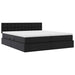 Pat cu saltea și LED Negru 180 x 200 cm Piele artificială - WALTI WALTI